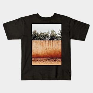 Olive Trees Behind Wall Kids T-Shirt